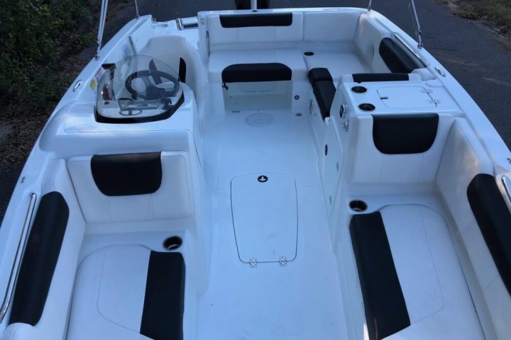 a car parked in a parking lot